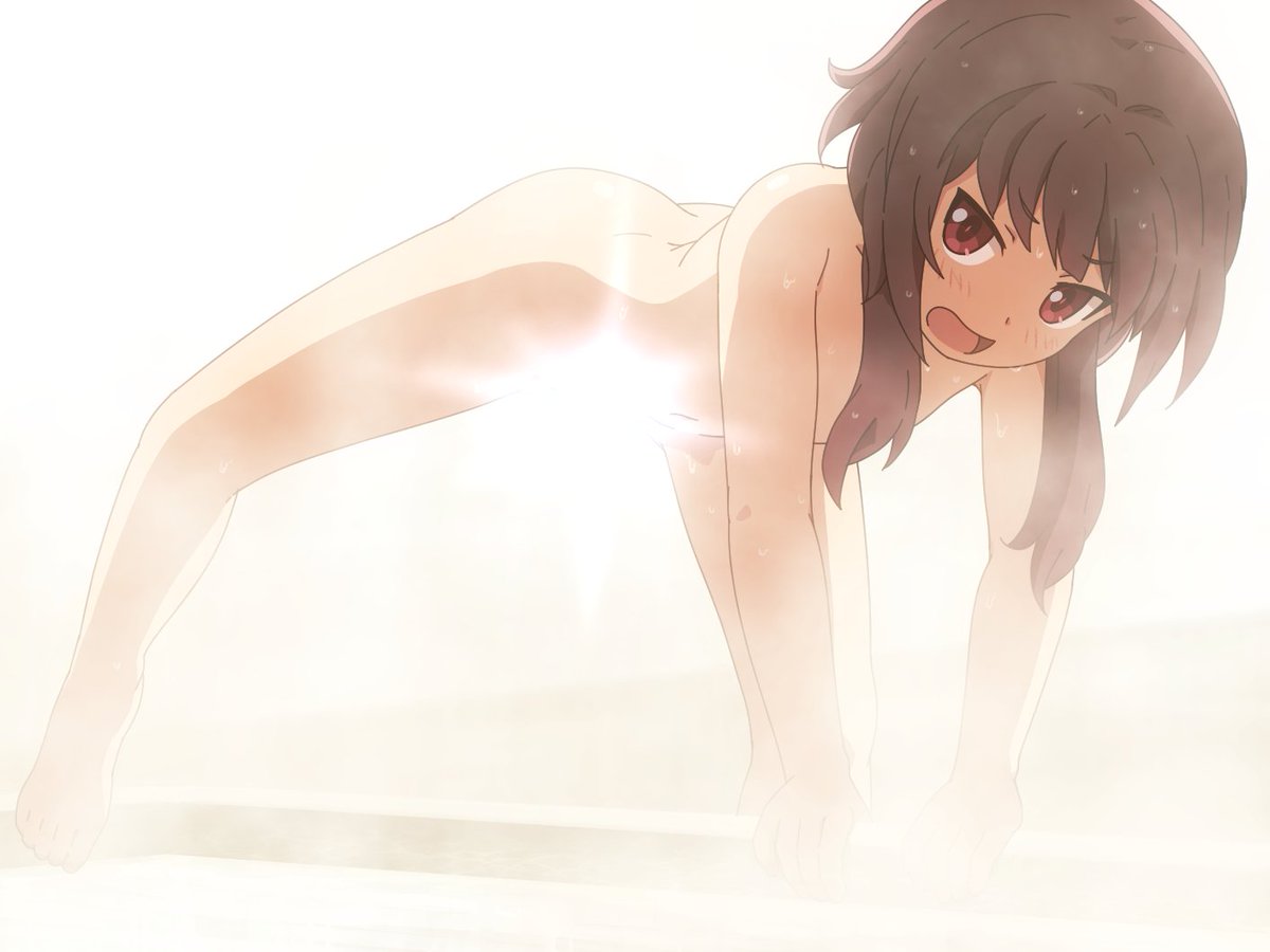 めぐみん(このすば) 「もっとそっちつめてください… 」|🌵🏜シロサト🌴🌵のイラスト