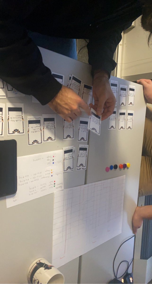 DeckDefense's tweet image. Hier nous avons travaillé sur le prototype Papier.

Il a ainsi été testé par des volontaires pour avoir des retours sur le Game Design 

Entre autre la gestion de la difficulté, du nombre d'ennemi à envoyer, comment composer son deck....

#gamedesign #protopaper #game #deckgame