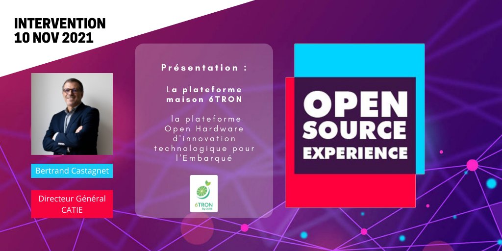 CATIE_AQ's tweet photo. [ Intervention @OSXP_Paris ]

Le directeur du CATIE, @bcastagnet33, interviendra demain à 13h pour présenter notre plateforme #6TRON !

Cela se passe au Palais des Congrès à #Paris, en salle 242A 😉

#OSXP2021 https://t.co/kBpaYBsP1t