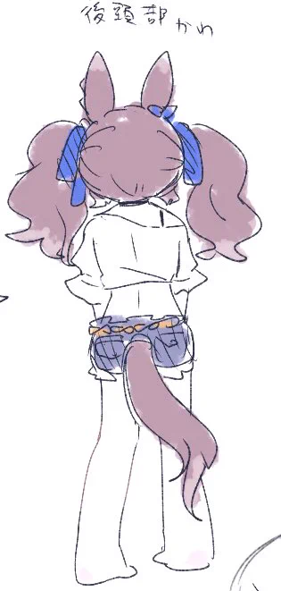 私服のぎゃるらくがき 