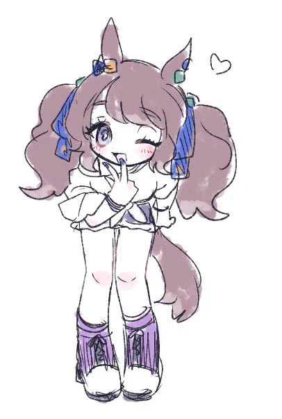 私服のぎゃるらくがき 