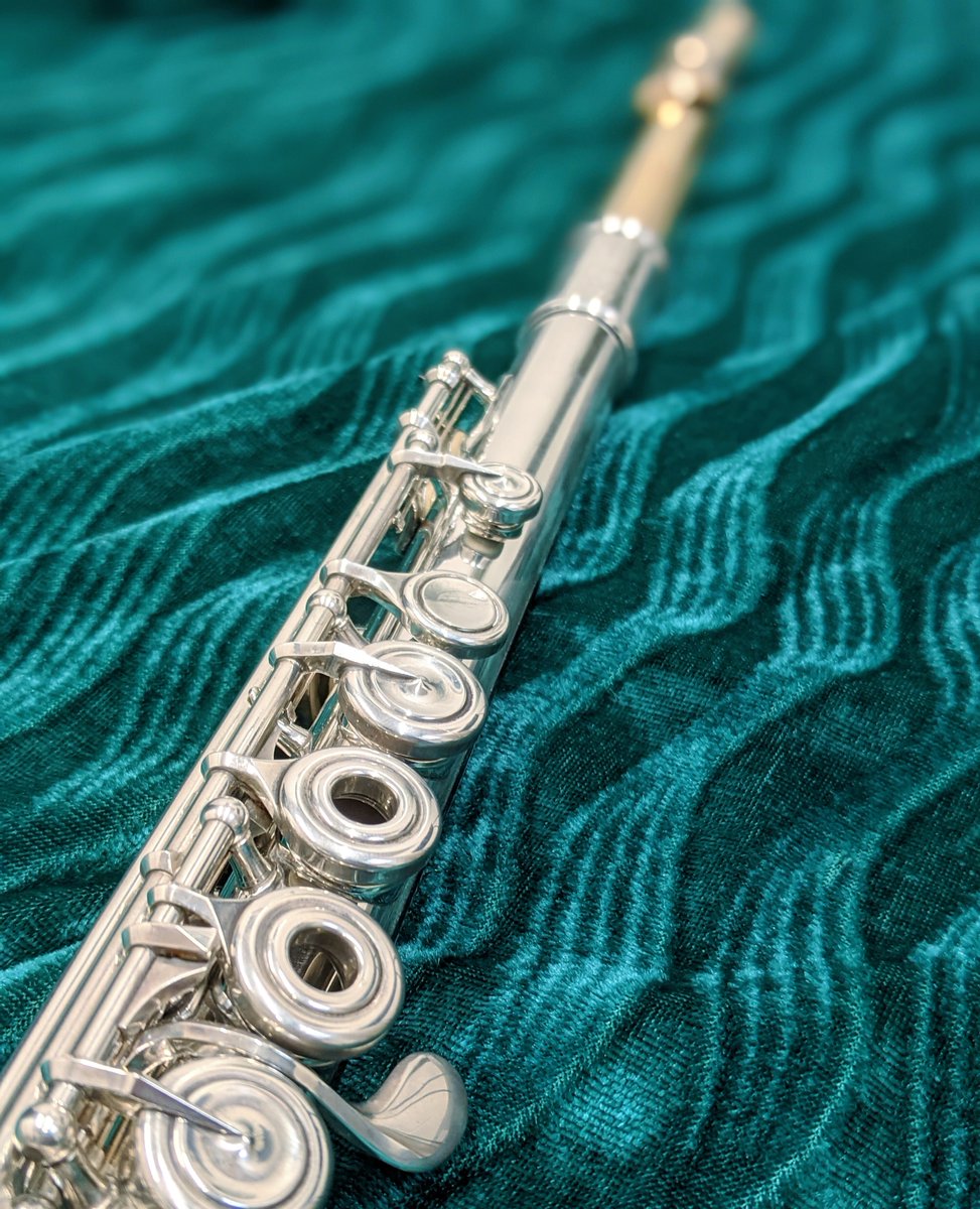 AllFlutesPlus's tweet image. Secondhand Nagahara flute available for purchase. In 950 silver, 18k headjoint with white gold riser and 14k lip. £16950⁠. Specs and purchase: bit.ly/3CCztQo
@nagaharaflutes #nagahara #secondhand #silverflute #goldheadjoint #flute #fluteplayer #flutist #secondhandflute