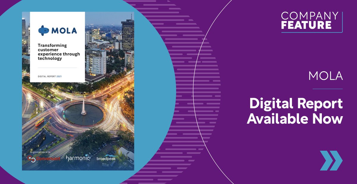 .<a href="/MolaTVSport/">MOLA TV</a> attributes its success in Indonesia to putting the customer first. We look at how they work with technology partners to drive progress here: ow.ly/kUU750GIrIC

Powered by: Conversant, <a href="/HarmonicInc/">Harmonic Inc</a> &amp; <a href="/broadpeak/">broadpeak</a> 

#Technology #Digitaltransformation