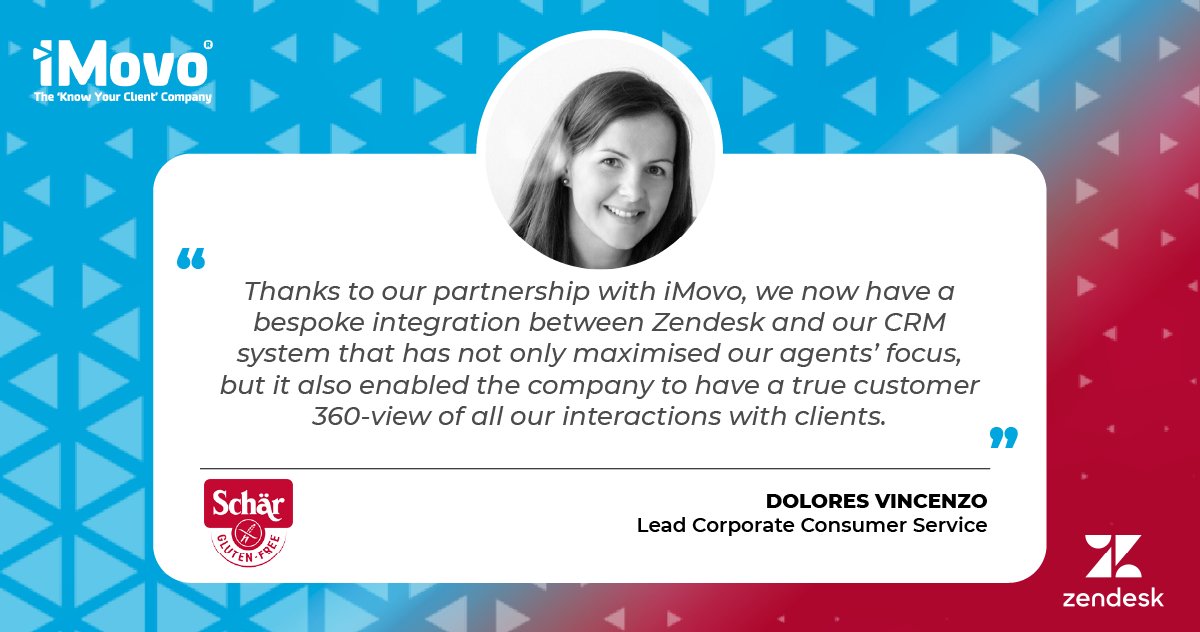 iMovo_Malta's tweet photo. Discover how iMovo helped Dr. Schär improve their consumer service efficiency and grow their customer base strategy by implementing a bespoke Omnichannel helpdesk.
Read our Customer Story here https://t.co/6nNLj8cfEQ
#customerstory #customersuccess #zendesk #imovo #drschar https://t.co/6JPgagru09