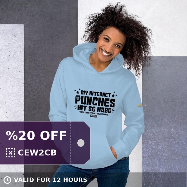 #Swordsfall Twitter Deal of the Day 'My Internet Punches Hit So Hard' Premium Hoodie 👌 Now selling for $36.50! 👌 👉 Shop the line here ⏩ bit.ly/3058qz0