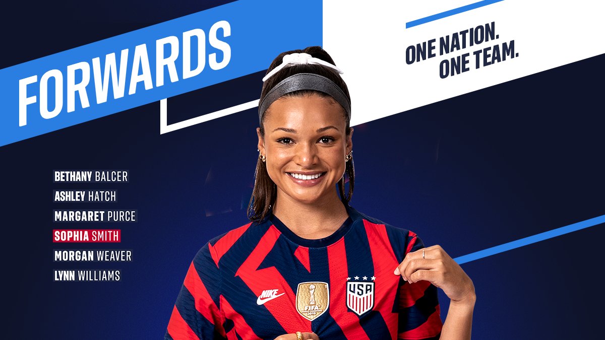 USWNT's tweet photo. The squad is set and ready to close out the year Down Under! 💪🇺🇸

Roster info ≫ https://t.co/yXrC8VJEf3 https://t.co/wSmkxw8Ov2