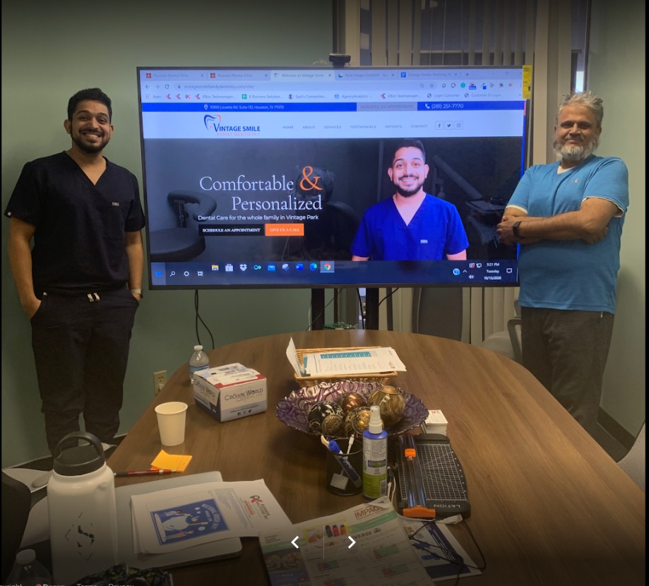 kbizzsolutions's tweet image. K Business Solutions is very proud about designing a custom website for the best family dentist in Vintage Park - Dr. Hussain Kapadia from Vintage Smile Family Dentistry. 
#digitalmarketing #dentistmarketingcompany #dentistseo #dentalmarketing #webdevelopment #webdesign