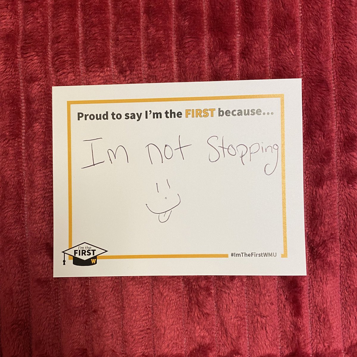 wmutriossp's tweet image. Here are some reasons why first generation college students here at Western Michigan University are proud to say “I’m the first!” 😁 #ImTheFirstWMU (1/2)