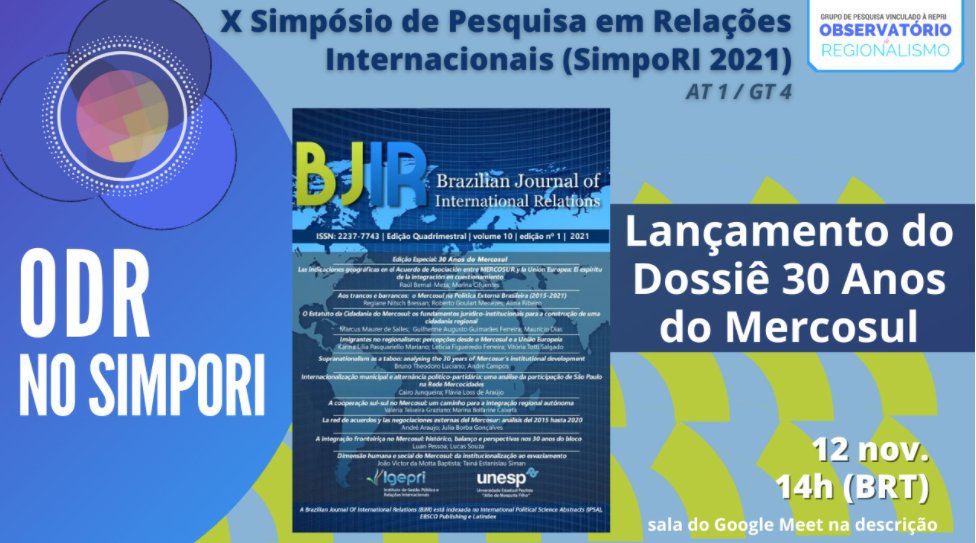 odregionalismo's tweet photo. ➡️Em comemoração, teremos o lançamento do dossiê em uma mesa no #SIMPORI, com a participação dos autores e rodadas de perguntas!
🔗Será aberta ao público, nessa sexta feira, às 14 horas! Salve o link: https://t.co/cwAgJx9cVH https://t.co/XL6raawQWS