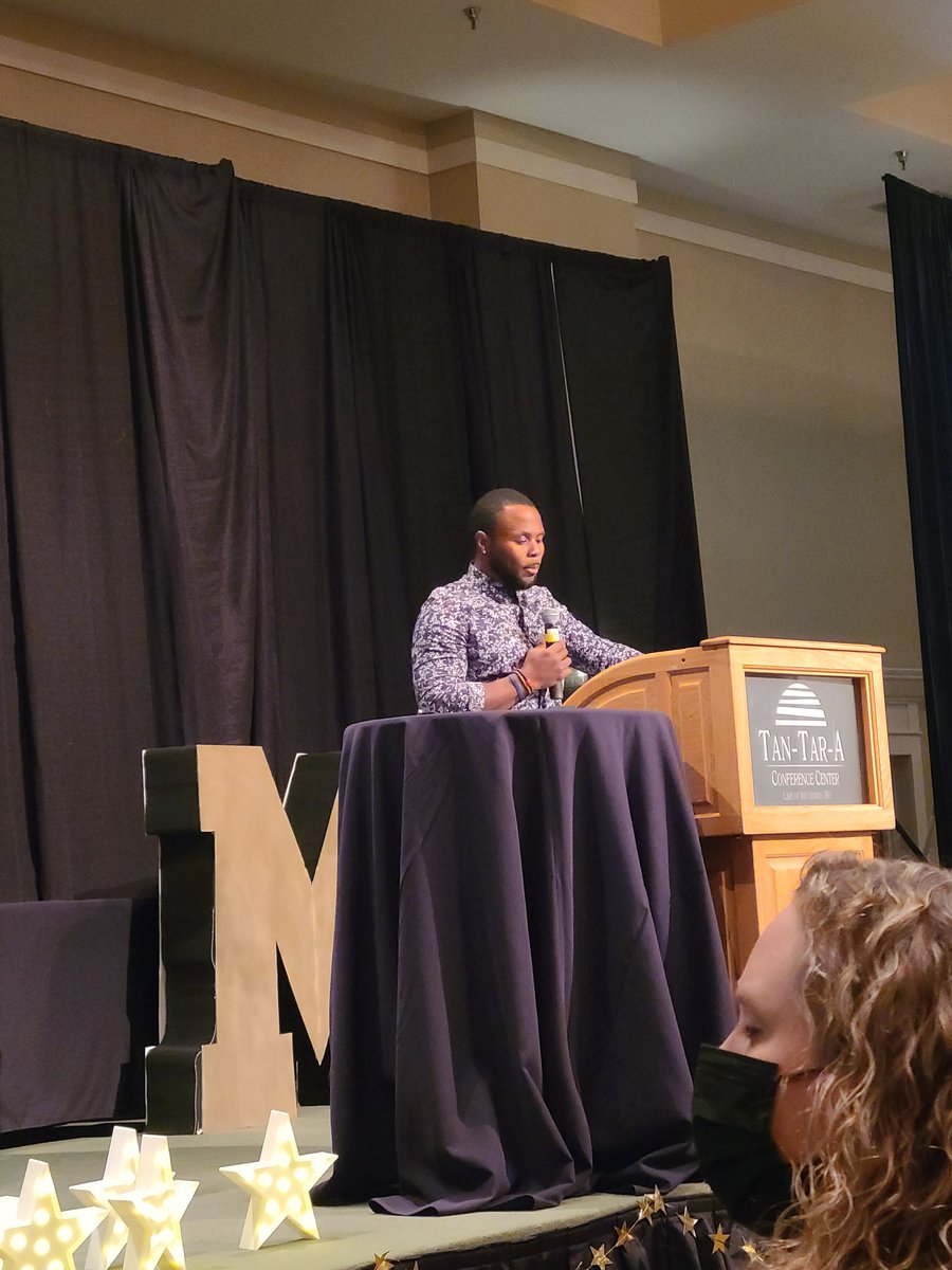 Miss_D_Valenti's tweet photo. @crestfit2021 is a living example of grit, resilience and passion! Mr. DC is inspiring all in attendance at the MSCA Conference today. He is the perfect person to speak at the closing session, sending everyone home ready to connect with the students that need them most. #msca21 https://t.co/Qfs1u0z4fh