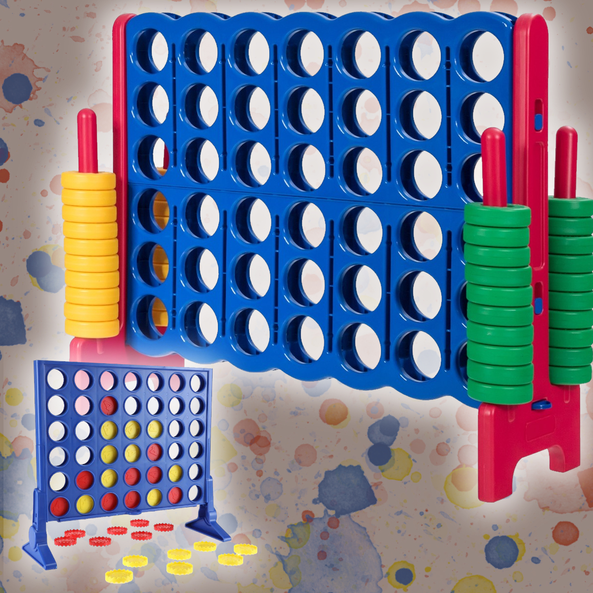 Connect 4 is fun... Giant Connect 4 is a BLAST!!!! As we always say... go big or go home!

celebrationauthority.com/rental/giant-f…