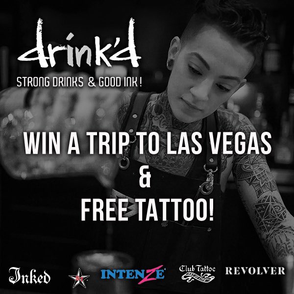 Club Tattoo (@clubtattoo) on Twitter photo We are giving away a FREE trip to Las Vegas, $1000 Tattoo and $300 bar tab at drink'd (contest details on link) <a href="/DrinkdBar/">Drink’d Bar</a> <a href="/ClubTattoo/">Club Tattoo</a> <a href="/Inkedmag/">Inked</a> <a href="/Revolvermag/">revolvermag</a> <a href="/starlighttattoo/">Starlight Tattoo</a> <a href="/Intenzeink/">INTENZE Tattoo Ink</a> <a href="/MiracleMileLV/">Miracle Mile Shops</a> <a href="/PHVegas/">Planet Hollywood</a>
gleam.io/.../drinkd-bar…... We are giving away a FREE trip to Las Vegas, $1000 Tattoo and $300 bar tab at drink'd (contest details on link) <a href="/DrinkdBar/">Drink’d Bar</a> <a href="/ClubTattoo/">Club Tattoo</a> <a href="/Inkedmag/">Inked</a> <a href="/Revolvermag/">revolvermag</a> <a href="/starlighttattoo/">Starlight Tattoo</a> <a href="/Intenzeink/">INTENZE Tattoo Ink</a> <a href="/MiracleMileLV/">Miracle Mile Shops</a> <a href="/PHVegas/">Planet Hollywood</a>
gleam.io/.../drinkd-bar…...