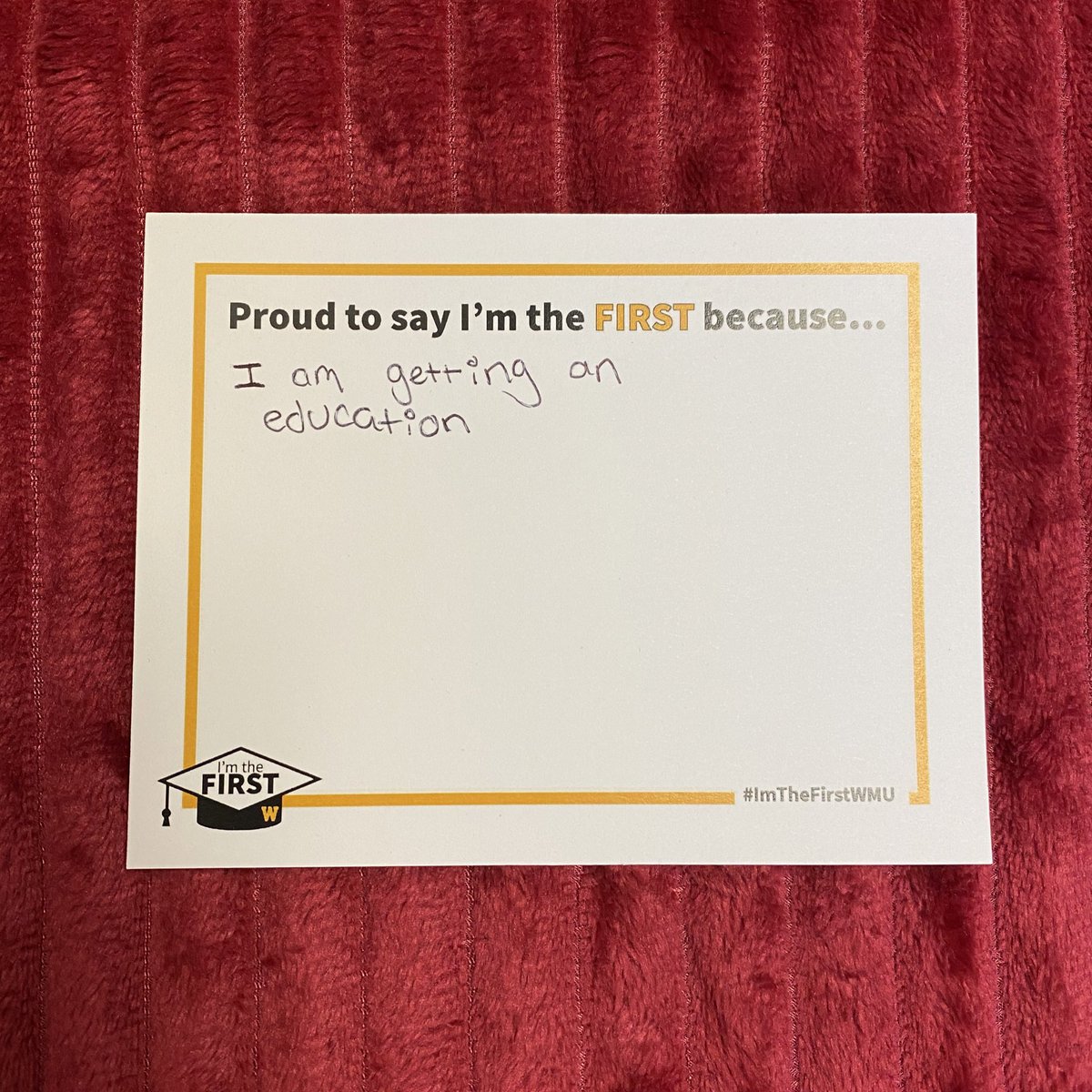 wmutriossp's tweet image. Here are some reasons why first generation college students here at Western Michigan University are proud to say “I’m the first!” 😁 #ImTheFirstWMU (2/2)