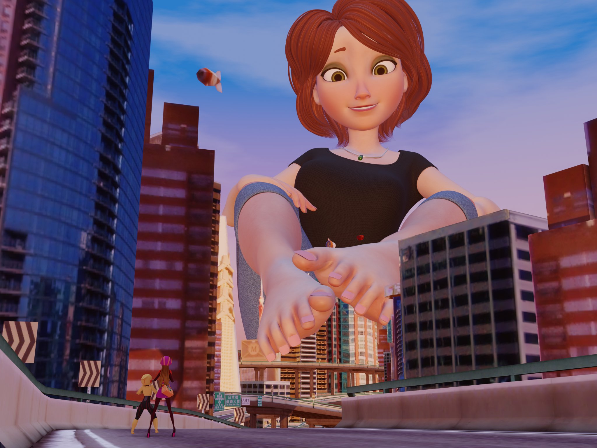 “[Humongous Aunt Cass] Honey Lemon's new formula kinda made Aunt C...