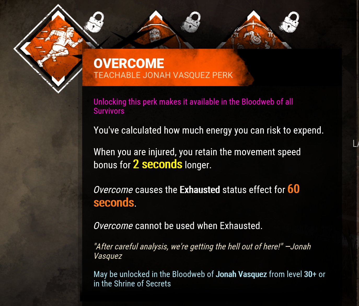 J Here Are All Of Jonah Vasquez S New Survivor Perks Including A New Boon Totem Deadbydaylight Dbd Portraitofamurder Ptb Jonahvasquez T Co Gfshxai3dk Twitter