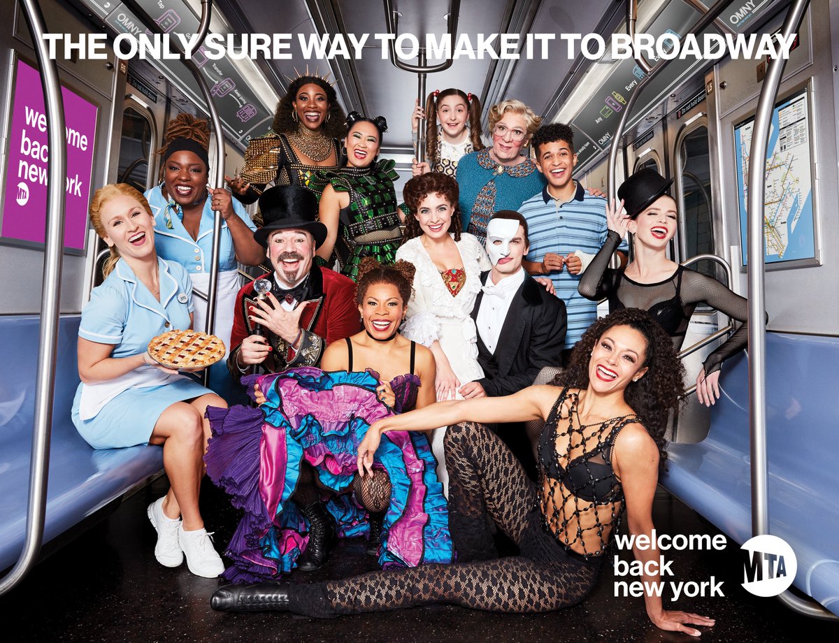 From 1977 to 2021, the @mta is the only sure way to make it to #Broadway! #TakeTheTrain