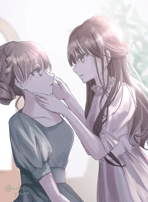 深夜の百合落書き
#創作百合 