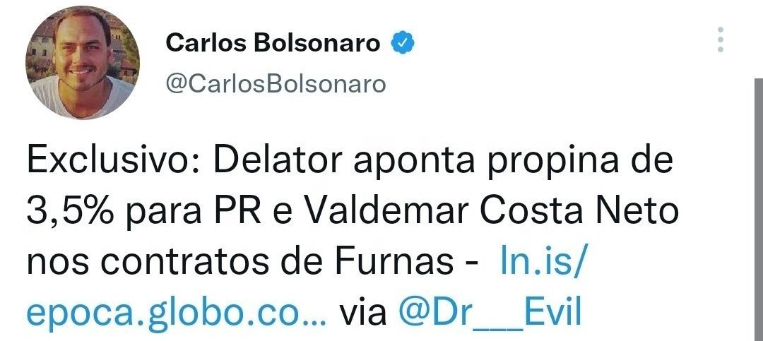 Carlos Bolsonaro não quer que ninguém veja esse tuíte. Já sabem o que fazer, né?