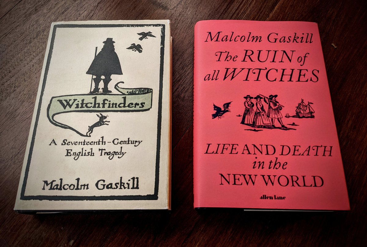 Slippery_Jack's tweet photo. Purchased Malcolm Gaskill's new book THE RUIN OF ALL WITCHES. This one moves across the pond to examine the witch craze in colonial America... https://t.co/W3AjEKmsCq