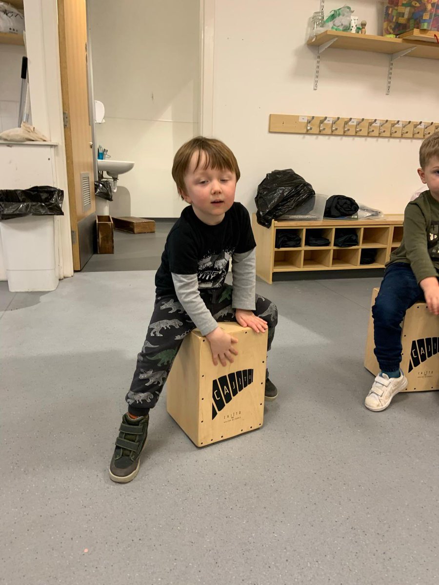 Cuiken_Primary's tweet photo. An introduction to cajon drums following the beat to the story of were going on a bear hunt #music #besafe #keeptothebeat https://t.co/WTeZcI3ROf