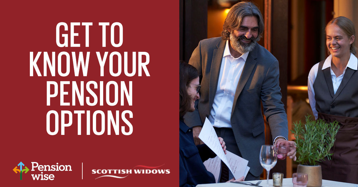 ScottishWidows's tweet photo. If you’re aged 50 or over and need help with discussing your pension options, Pension Wise by @MoneyHelperUK is a great place to start for free and impartial advice.
Visit their website to make an appointment and talk through your pension options.
#TalkMoney #TalkPensions