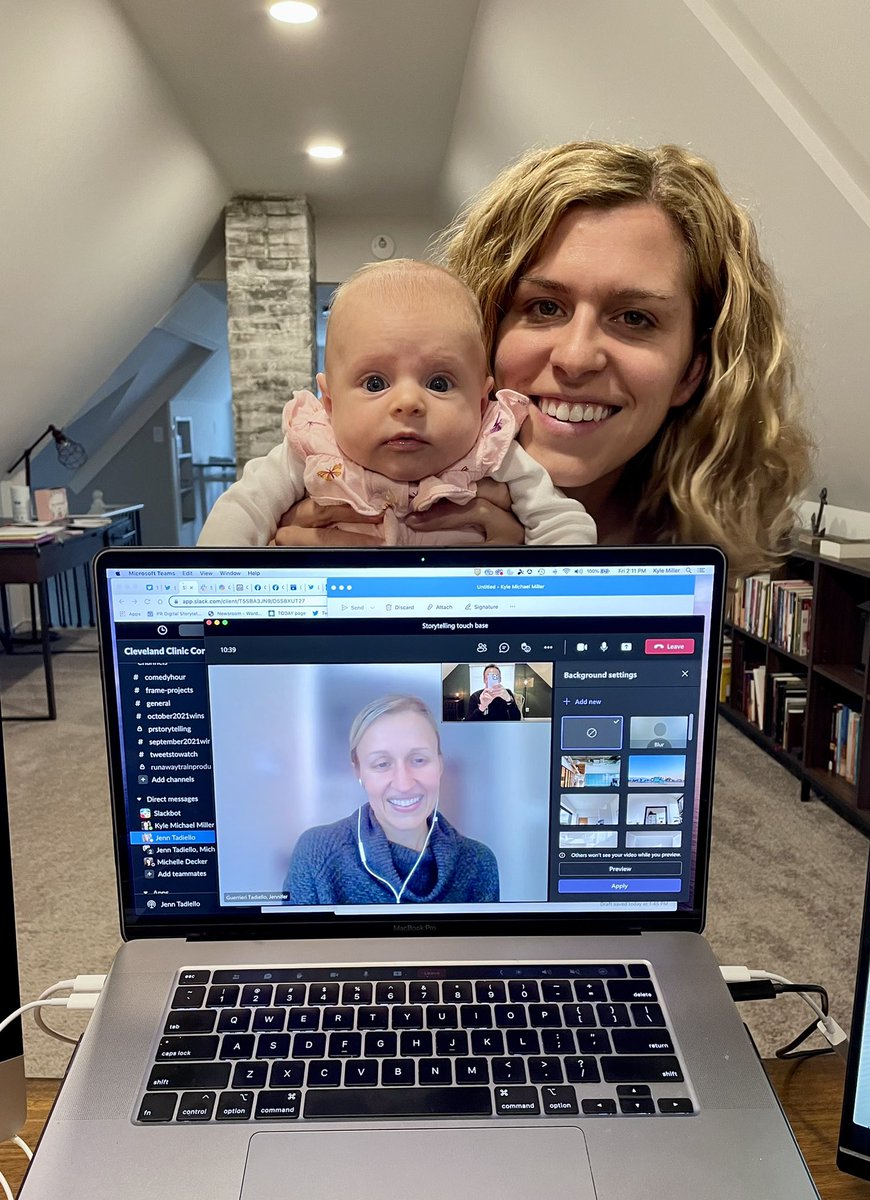 KyleMichael's tweet image. You never know who may visit you on a work call these days. 👶🏼