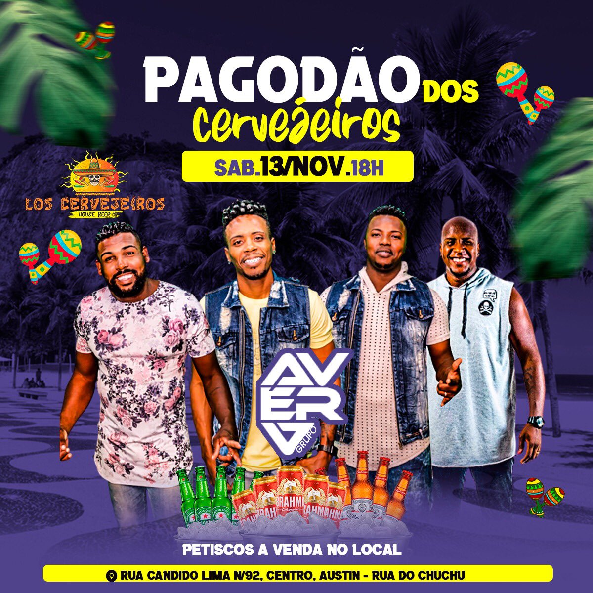 loscervejeiros1's tweet photo. Sexta feira tem o nosso divertido KARAOKÊ 0800 & o nosso #DEUSAMBA🥁 com ROBINHO VIEIRA e Banda!!! SABADÃO tem o PAGODÃO do CERVEJEIROS🪕🎶 com o GRUPO AVERA…🔥🔥🔥 https://t.co/qOXE7Ejy14