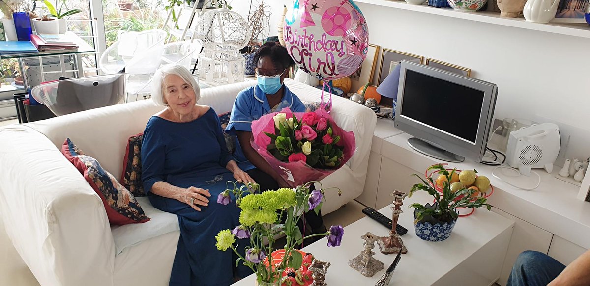 BluebirdWestmin's tweet photo. It's one of our Bluebirds' birthdays! 🥳🥳🥳

Edith is one of our live-in carers and has been an absolute star throughout the pandemic. Since March 2020, Edith has delivered an incredible 418 days of exceptional #care out of a possible 456 to our beloved Elizabeth.

#bluebirdcare https://t.co/yrRJQPWsag