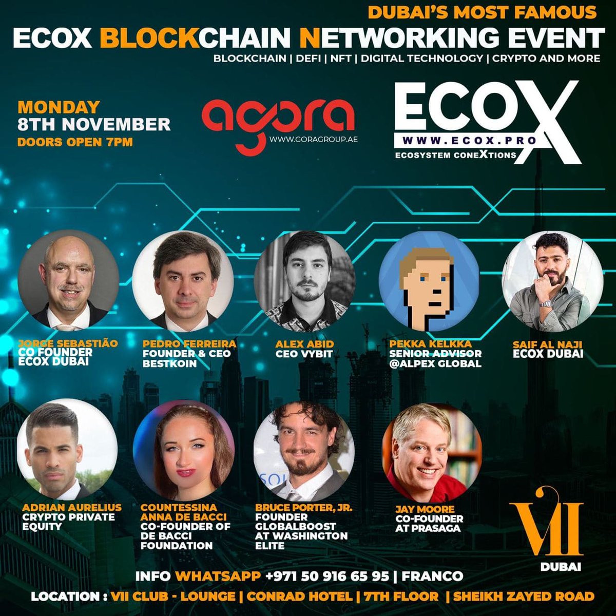 Alex Abid, #VyBit CEO, took part in ECOX. Deca4 team has also joined the event.
 
Talked about blockchain, Defi, NFT, and digital technologies. Met some new partners, sphere and startup leaders, networked, shared our ideas, and got some insights.

Stay tuned for more📲