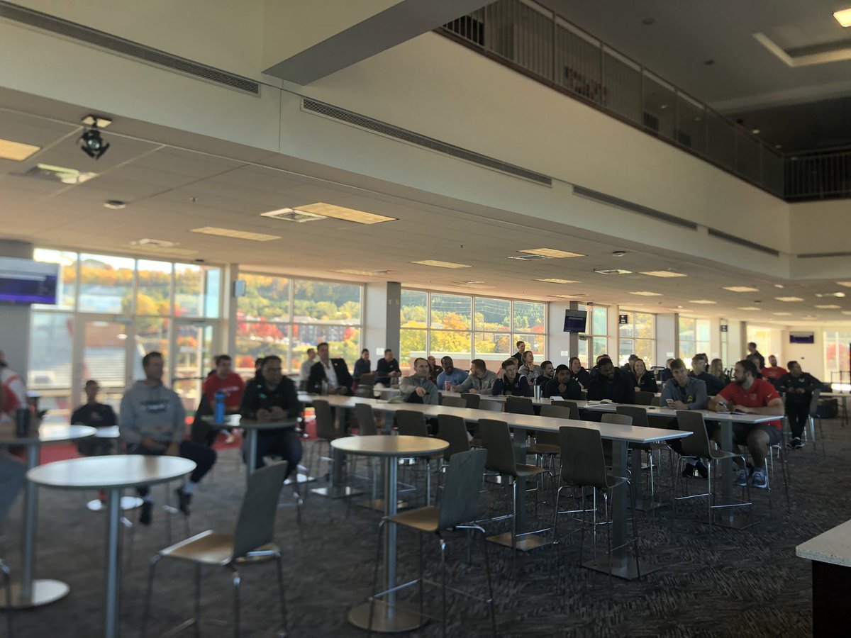LibertyComply's tweet photo. Thanks to all who came out for the Compliance meeting this morning and congrats to @LibertyWVB’s Coach Anema on the trivia win! (We’d like to request more people sit in the front row next time 😉😎) https://t.co/3tvtsONZLi