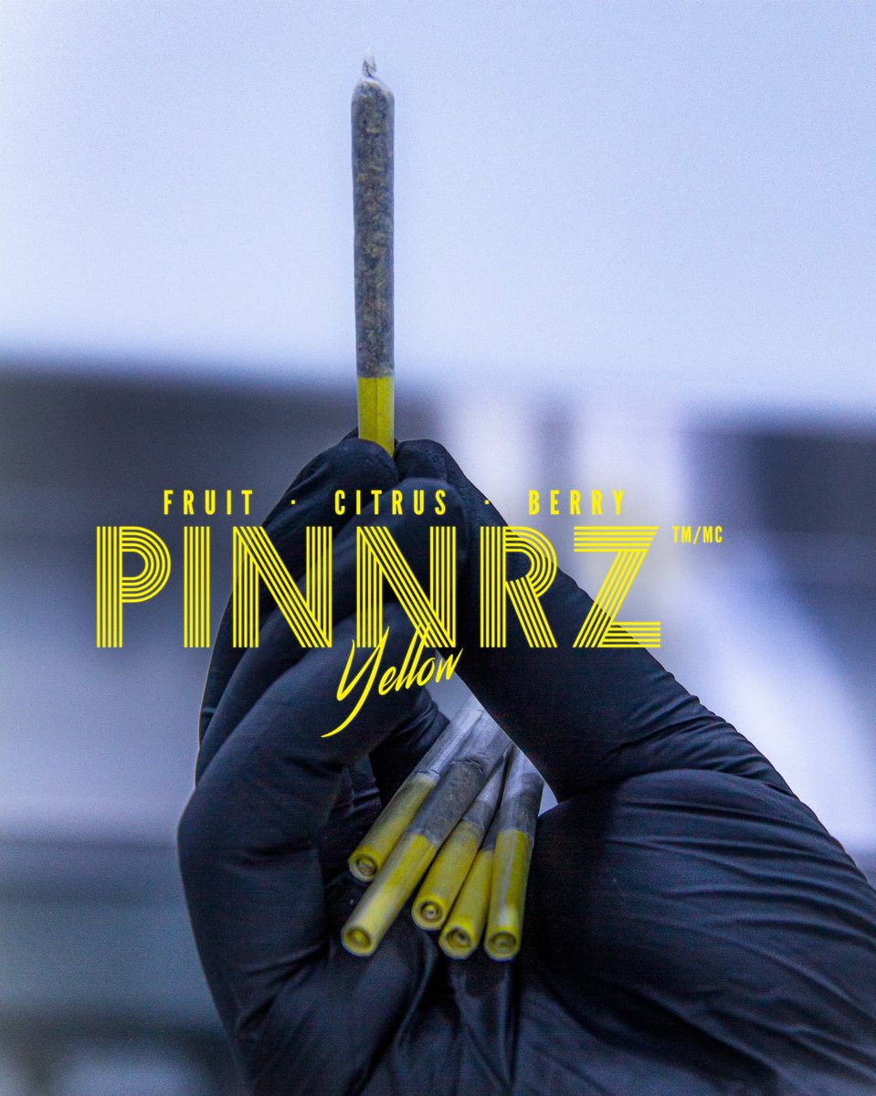 pinnrz's tweet photo. 🔥Our PINGINEERS are pumped to introduce PINNRZ™ Yellow - a POWER PUNCH of fruit, berry and citrus flavours loaded into a 6 pack of 0.25g slim #joints. 

18-24% THC. Premium cannabis blends. Featured strain: "Gelato"

Dropping soon #Ontario 🔥

#SmokeIconic #Pinnrz #PinnrzYellow https://t.co/VUc1ni0L59