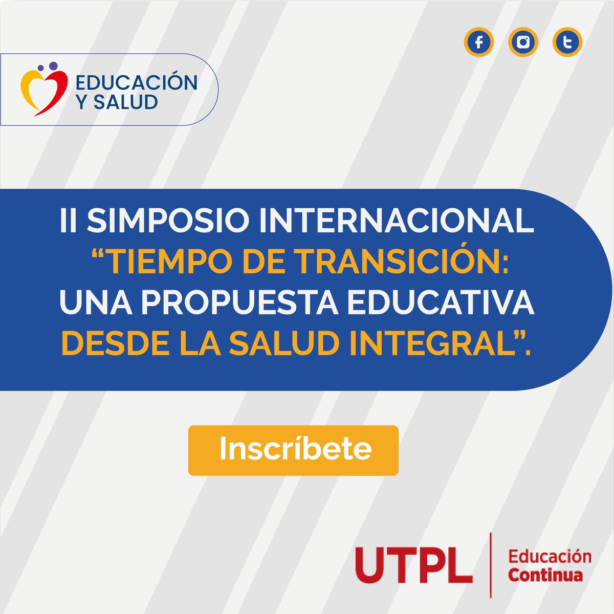 educa_salud_'s tweet photo. El Dra. @TATIFRIAS73, estará en el 
II Simposio Internacional 🇪🇨🇧🇷🇵🇪🇦🇷
Tiempo de Transición: Una Propuesta Educativa desde la Salud Integral
Regístrate ⬇️https://t.co/0sCEmtyp42 @VIVErevista @EmdicConsultor1 #klubo #Kentenich 
Con el aval de @educontinuaUTPL @UTPLCosta https://t.co/x0JZU7PgXb