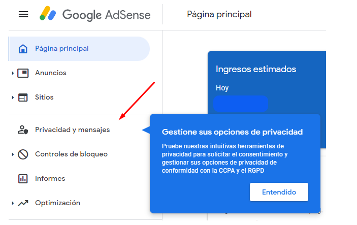 brunoramoslara's tweet image. Adsense empieza a habilitar la gestión de consentimientos de usuario para publicidad personalizada directamente en el menú principal.

Sí, para anuncios automáticos y manuales.

Y SÍ, bloquea toda la publicidad hasta que aceptas! (Analytics tendrá que esperar)

#AdsenseTips