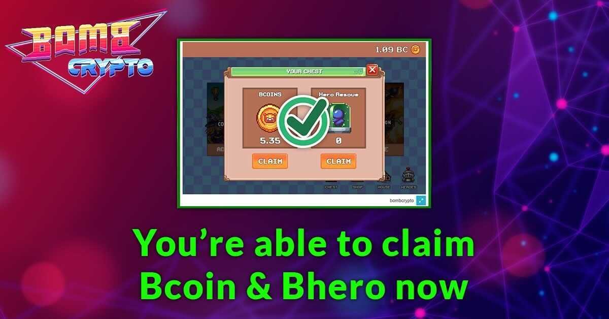 BombCryptoGame's tweet photo. ✅ SERVER MAINTENACE COMPLETED ✅

We fixed the claim feature, you can claim BCOIN and Heroes now.
Note:
👉 If the transaction's status Failed in https://t.co/Zc3cXTqsYh . Please click Retry https://t.co/yvasTIdSLy