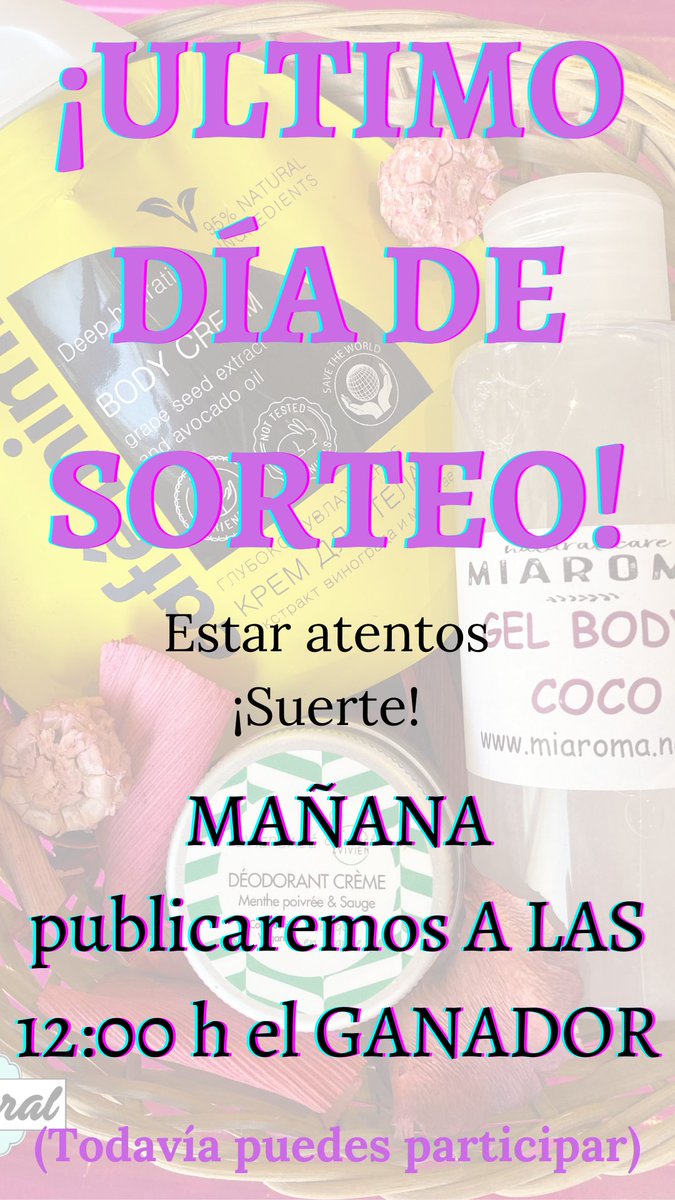 TNatural4's tweet photo. Mañana diremos ganador por Facebook
👇👇¡Si aún no has participado estás a tiempo!👇👇
https://t.co/CrM3m6l0w6 https://t.co/pLsiJbfVfH