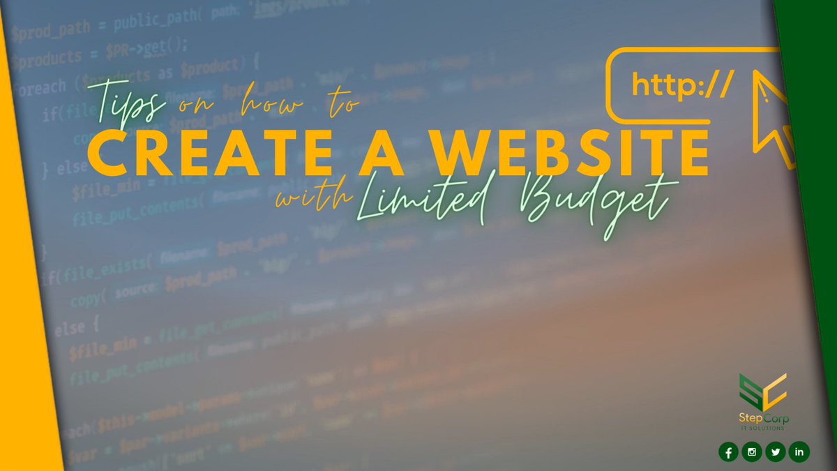 StepCorpIT's tweet image. You may have been thinking about establishing your website because of the several important pointers that I have shared in my previous post but you are also worried about the cost. 

#StepCorpITSolutions
#StepCorp
#ITSolutions
#ITProfessional
#VirtualAssistant