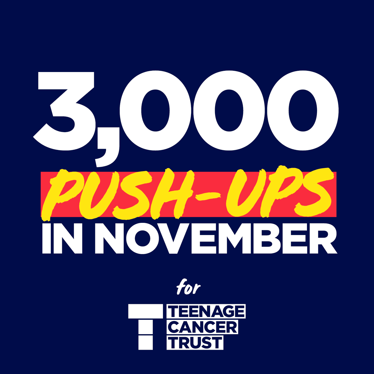 WildcareUK's tweet photo. Jack from the Wildcare #team is selflessly raising money for a great cause! 100 press-ups a day for the month of November is pretty hard going - all the best! ๐
Donate to this worthy cause: https://t.co/cPXF5LId6m
#fundraising #helpbeatcancer #support @TeenageCancer https://t.co/PsEiyyW8Og