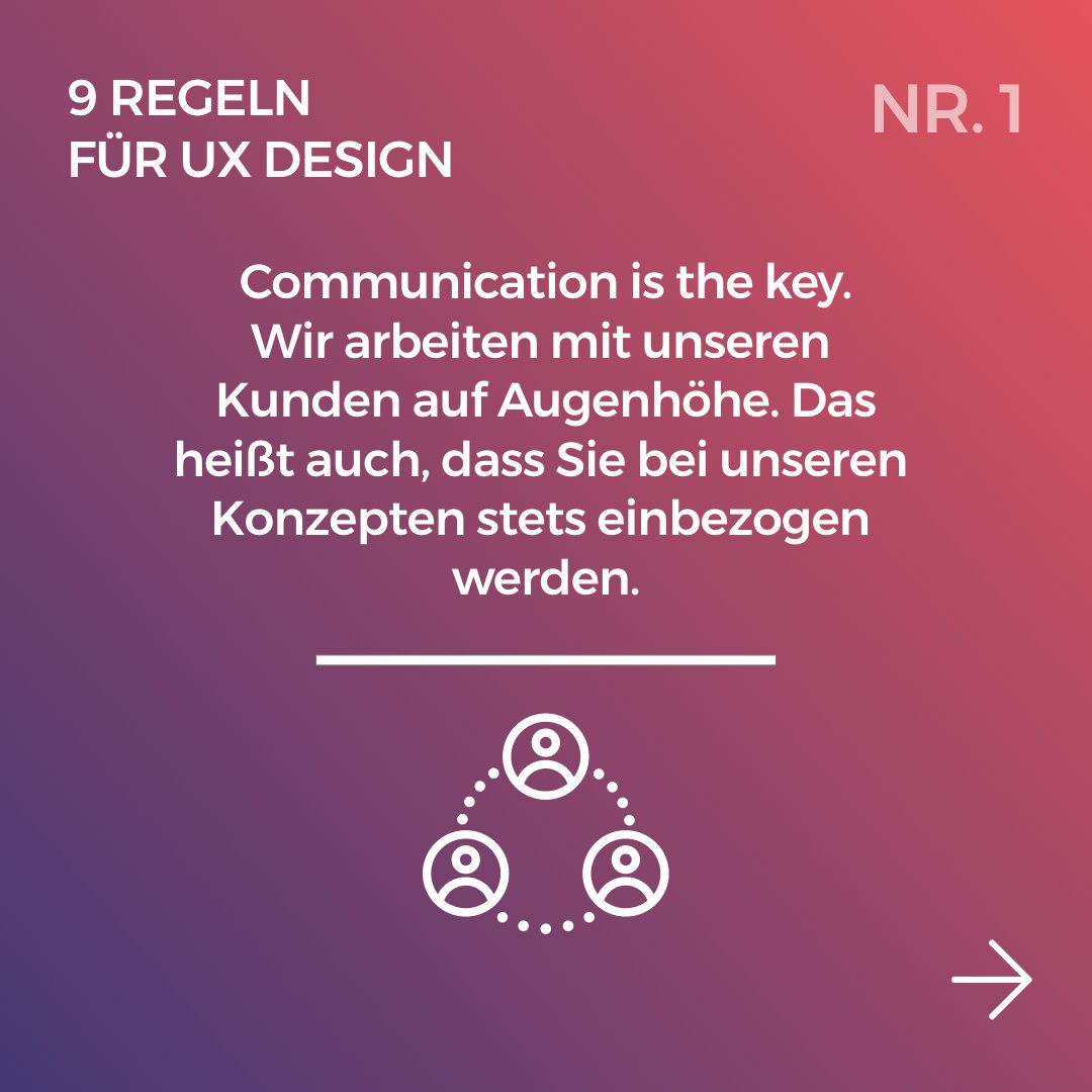 progressive_de's tweet photo. Websites mit einer guten UX haben eine höhere Conversion Rate (CVR) und Chance, den Besucher langfristig zu binden. Mit unseren 9 Regeln zeigen wir, worauf es dabei ankommt. ☝️#ux #uxdesign #webdesign #DigitalTuesday https://t.co/c3xw1FikcW
