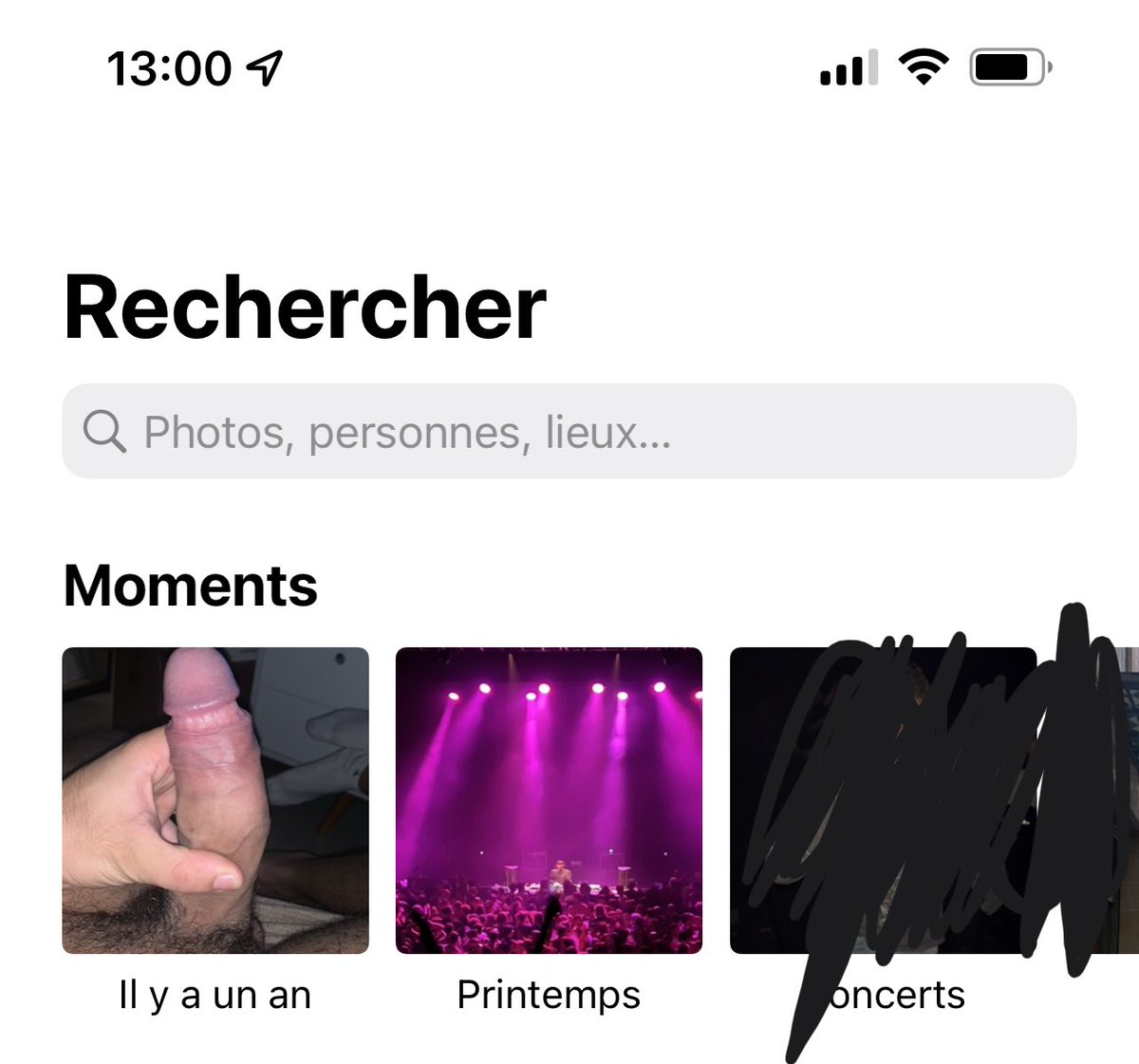 blumpier's tweet photo. regarde le gaffe !  Je suis allé montrer des photos de voyage à mon patron… ce que l'iPhone a préparé spatialement pour moi: https://t.co/ZM9KfVufH0