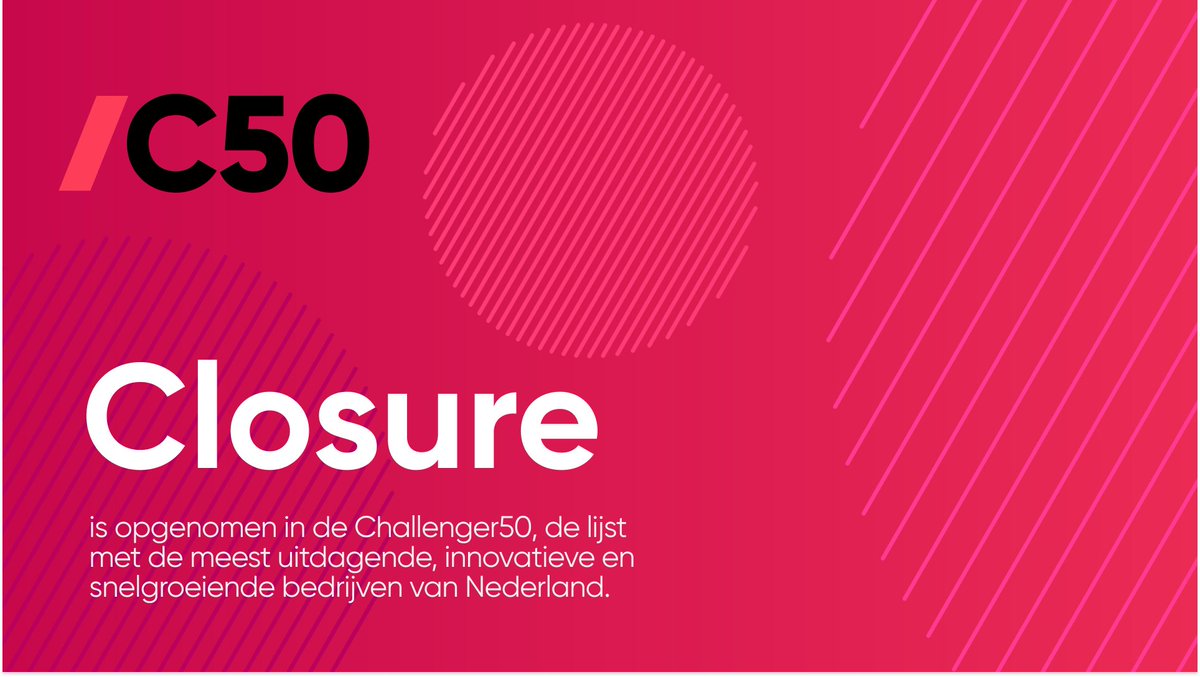 Closure staat in de #Challenger50 van <a href="/mtsprout_nl/">MT/Sprout</a>! 

Trots dat we 1 van de 50 uitdagers zijn die het anders, beter en duurzamer doen dan de gevestigde orde.