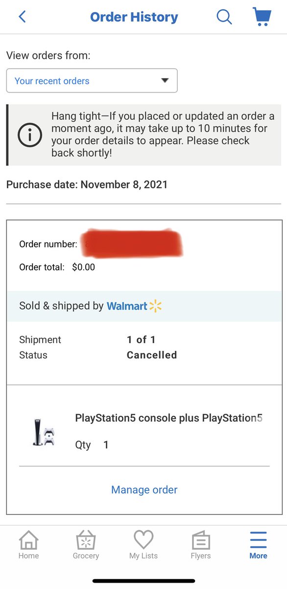 VWV1C's tweet photo. @WalmartCAGaming Woke up this morning to find out Wal-Mart cancelled my order. They have the worse online purchasing in the business not the first time this happens. @WalmartCAGaming @WalmartCanada https://t.co/nZ7HL6zIka