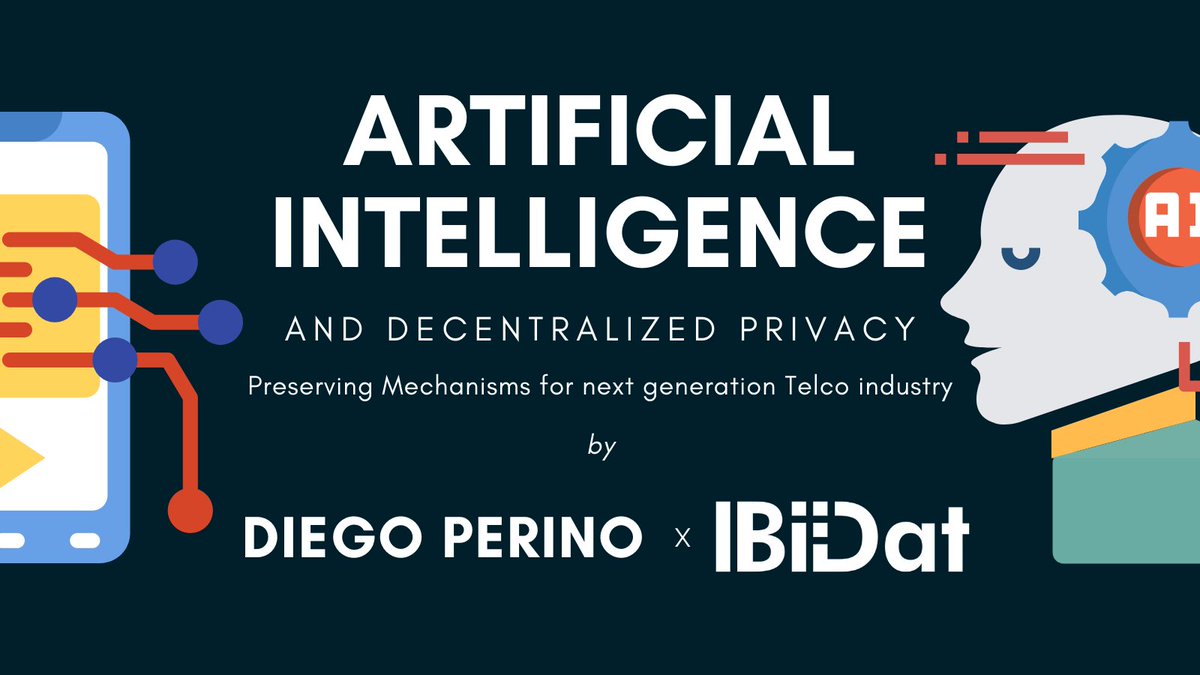 BigData_uc3m's tweet photo. 🤖🧠¿How #AI techniques are applied in large companies?
NEXT SEMINAR🔸Artificial Intelligence and Decentralized Privacy Preserving Mechanisms for next generation Telco industry🔸
📢 Diego Perino @Diego_Perino
📅 18/11/21, 17:00h
📍Online
📥 Asistencia:
https://t.co/Cg0Aa69xO0 https://t.co/KkbQyoxcy1