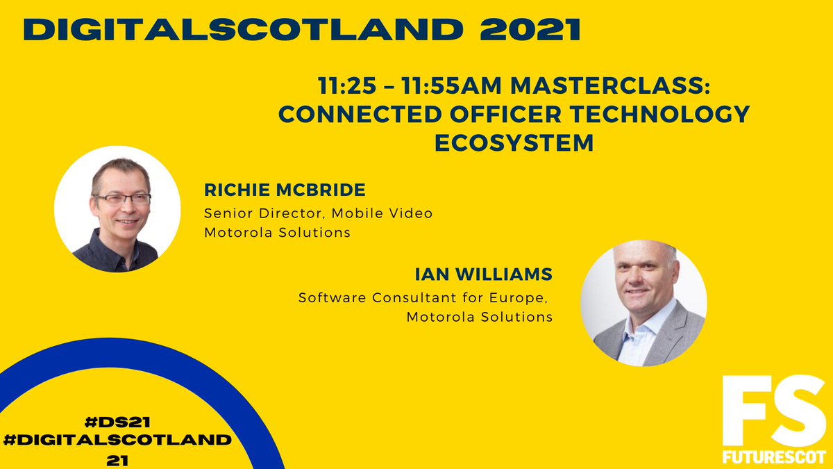 Join the <a href="/MotSolsEMEA/">Motorola Solutions | EMEA</a> masterclass as they explore and provide live demonstrations of how mobile data solutions can be linked and integrated with different technologies.

Speakers, agenda &amp; register for #DigitalScotland2021 here ➡ lnkd.in/eJ5fi9xM
@NoSuchWordasNo