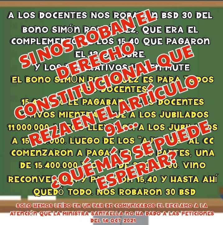 DocentesPorVzla's tweet photo. Ladrones y traidores a la patria quienes destruyen el sistema educativo de su nación #9Nov2021
.
#DocentesConDDHHConculcados #Venezuela https://t.co/U48i0ZNfgZ