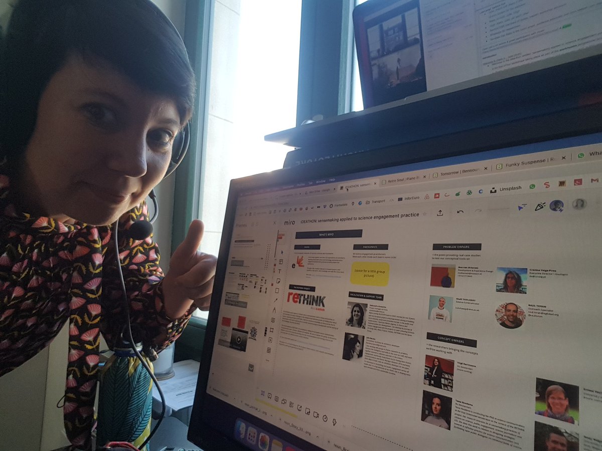 Ready to rock for our 4-week #RETHINK idea-thon on sensemaking and #scicomm! #ecsiteworkrooms