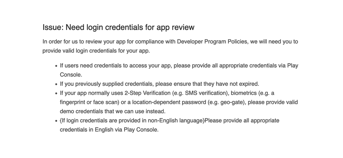 sksauli's tweet photo. @GooglePlay Please do not assume that 2FA backdoor based on biometric "demo credentials" is even technically possible on all systems. In #ZeroTrust context it is simply not feasible! #AlwaysAuthenticate 😊 https://t.co/BtI9q88fwa