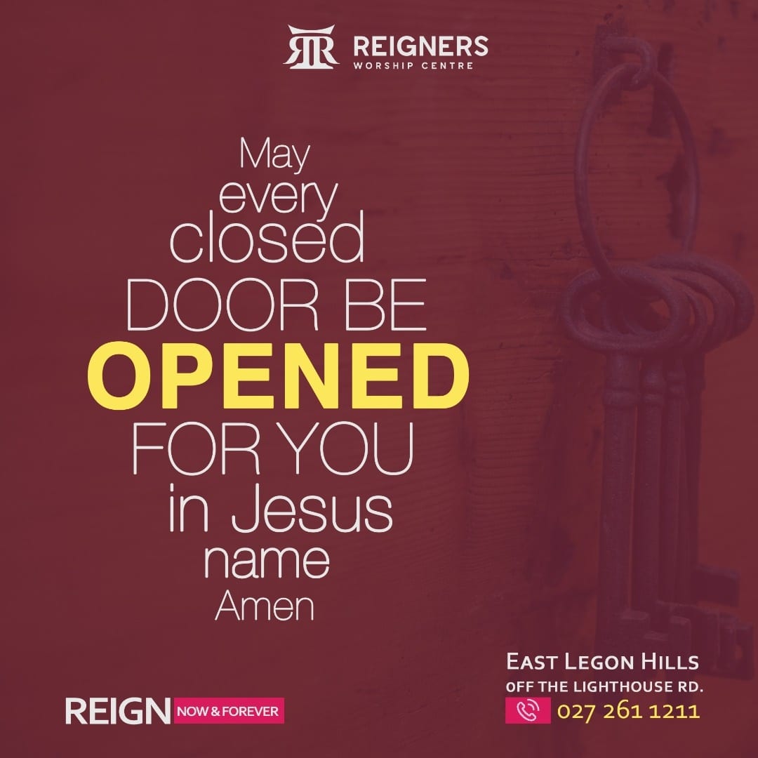 PhilOpokuNelson's tweet photo. The Lord will grant you access to all closed doors and release onto you keys to new and greater doors.
#ReignNow
#ReignForever https://t.co/bQKJKNOv8z