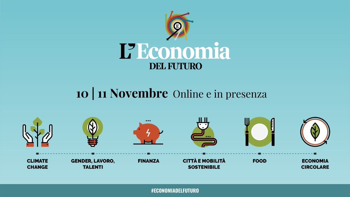 SantachiaraLab's tweet photo. 📅10-11Novembre👉#EconomiaDelFuturo @Corriere, evento dedicato alla crescita sostenibile e alle #buonepratiche.
🟢Il prof @AngeloRiccaboni parteciperà al panel “Next generation food. Il cibo nuovo che sfamerà il mondo”,🗓️11nov 🕠16.00
ℹ️https://t.co/rx4DcS2wEF
#UnitinelCibo #SDGs https://t.co/FQ83yS4qob