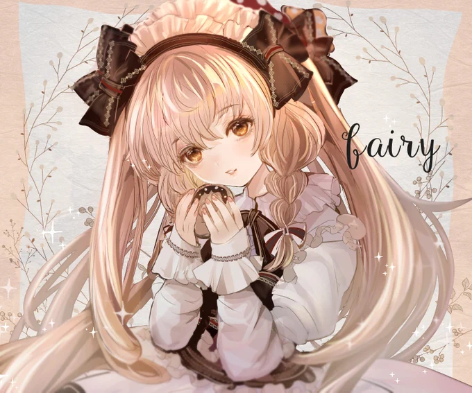 「 チョコレートドーナツ 」 wip
白いきのことチョコドーナツをモチーフにした
ロリィタファッションドレスイラストのお顔部分です。
#ガチ制作会  #創作イラスト #ロリィタファッション 
