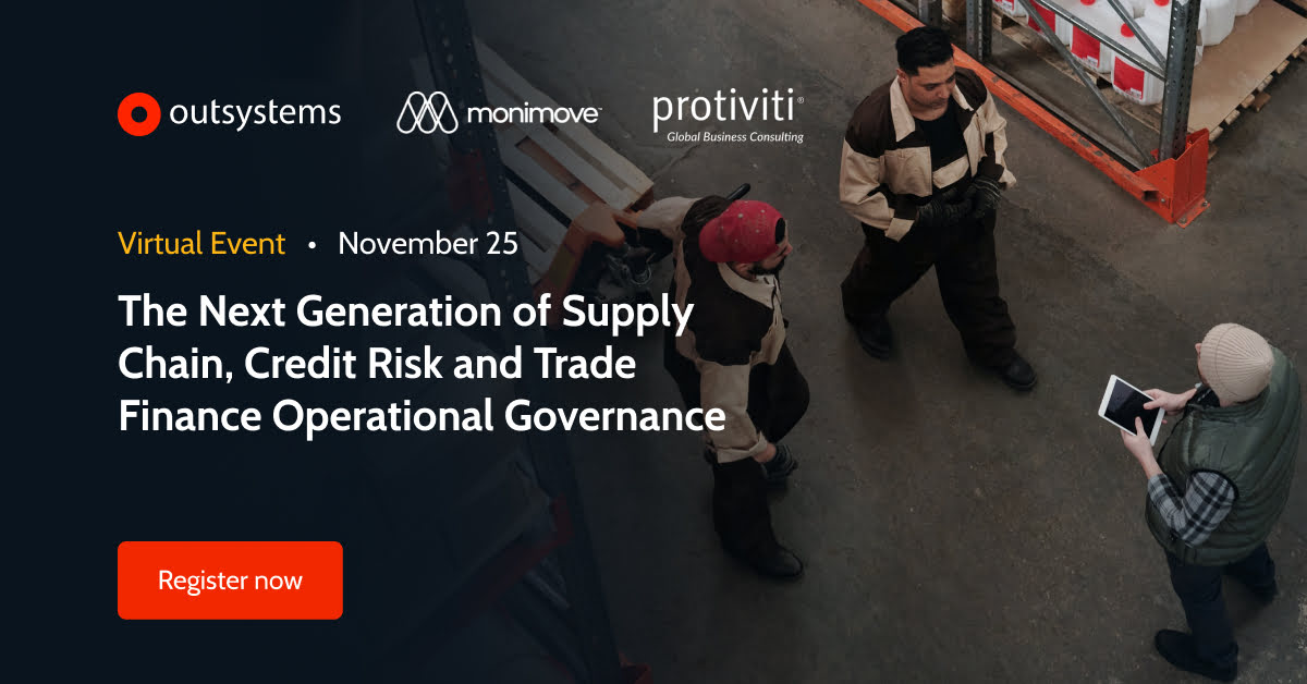 monimove's tweet photo. Have you jumped on the trade &amp; supply chain digitalization bandwagon? and are you doing it right?

Join our webinar “The Next Generation of Supply Chain, Credit Risk and Trade Finance Operational Governance” in partnership with @OutSystems &amp; our UAE exclusive operator Protiviti https://t.co/sjbDyBIccJ